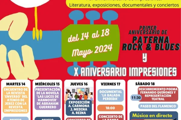 X Aniversario Impresiones y I Aniversario Paterna Rock and blue
