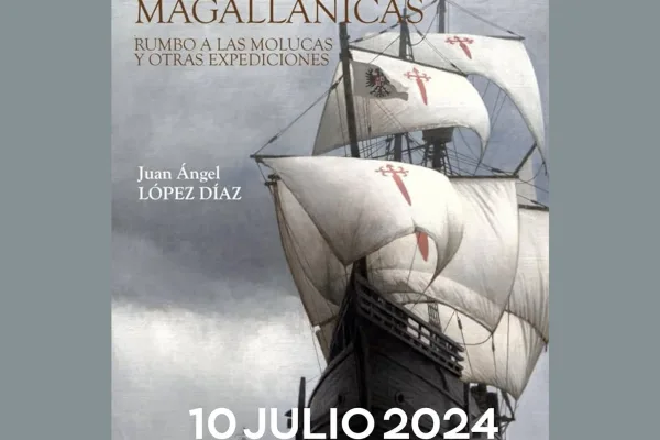 **Presentación del Libro: "Epopeyas Magallánicas"** El Ayuntamiento de Conil, a través de su Delegación de Cultura, tiene el honor de invitarle a la presentación del libro "Epopeyas Magallánicas: Rumbo a las Molucas y otras expediciones" escrito por Juan Ángel López Díaz. El evento se llevará a cabo el 10 de julio de 2024, a las 20:30 horas, en La Chanca, Almacén de la Sal. Les esperamos para compartir esta fascinante obra sobre las grandes expediciones marítimas.