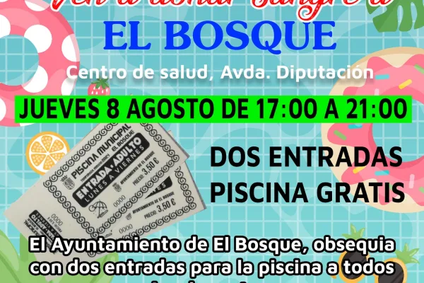Ven a donar sangre a El Bosque