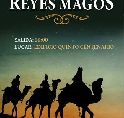 Vive la magia de los Reyes Magos en Paterna de Rivera El 4 de enero, disfruta de la tradicional Cabalgata de los Reyes Magos en Paterna de Rivera. Desde las 16:00 horas, el V Centenario se llenará de música, ilusión y regalos, con siete carrozas temáticas y un mensaje especial de Sus Majestades. ¡Un evento familiar lleno de alegría y emoción!