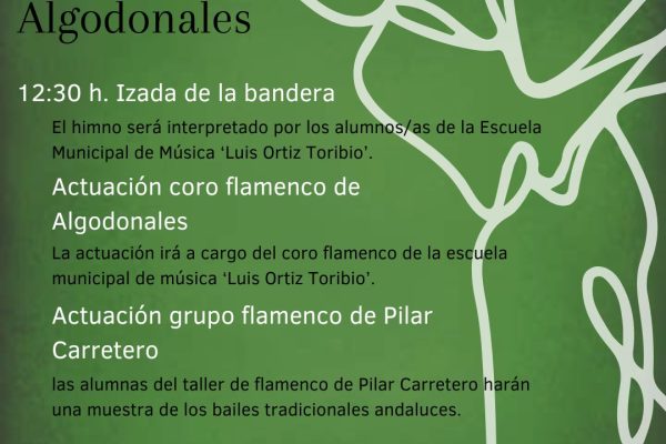 Celebra el Día de Andalucía en Algodonales este 28 de febrero con música, baile y tradición. Disfruta de actuaciones flamencas,...