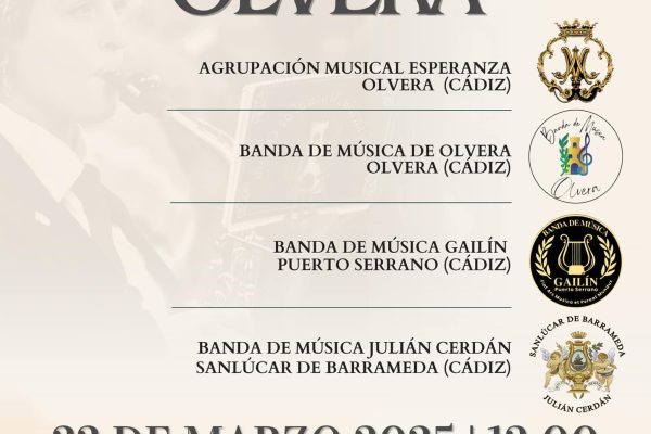 La Banda de Música de Olvera celebra su 25 aniversario con un disco conmemorativo y un Encuentro de Bandas el 22 de marzo. Descubre todos los detalles aquí.