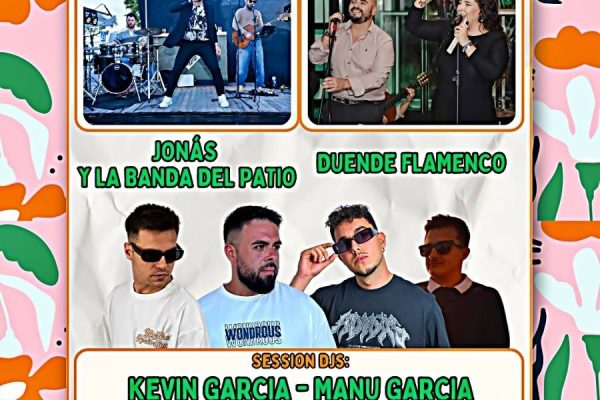 La Fiesta de la Primavera en Arcos 2025 llega el 29 de marzo al Recinto Ferial con Jonás y la Banda del Patio, Duende Flamenco y DJs. ¡Entrada gratuita hasta las 19:00 h!