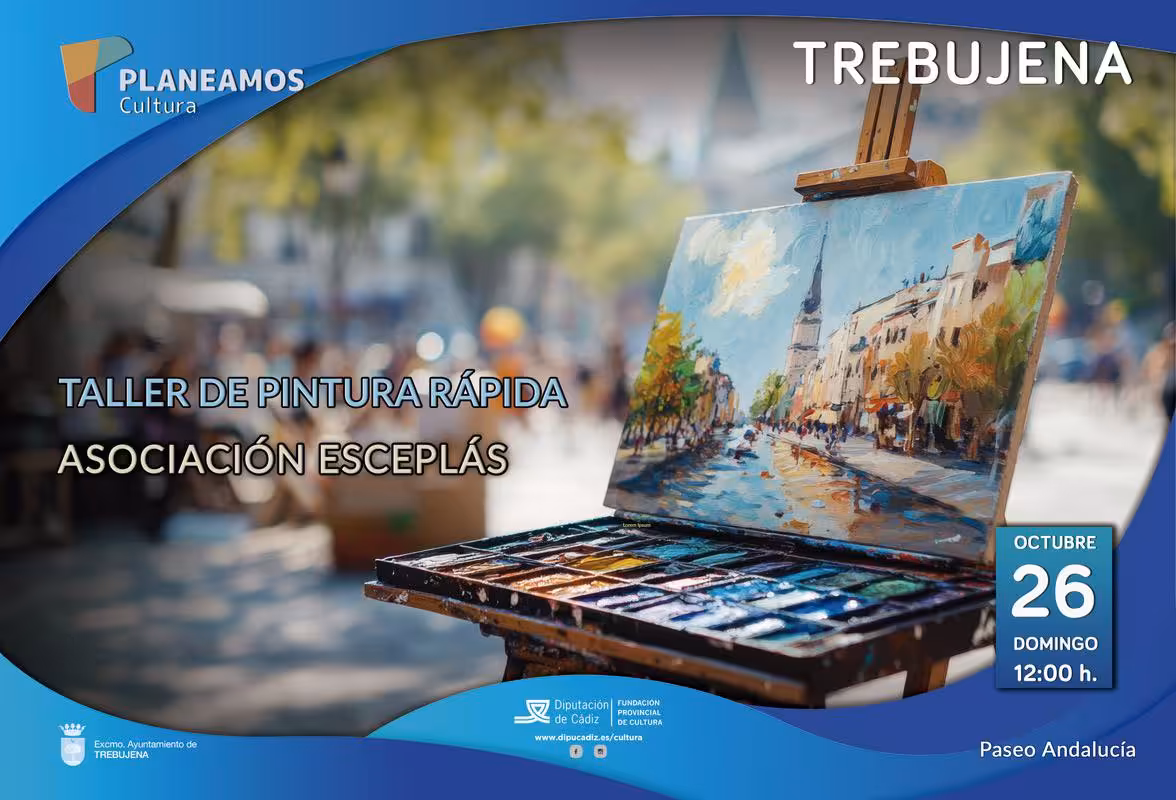 Trebujena vive un fin de semana lleno de arte con concursos de escultura, pintura y fotografía, talleres infantiles, la Ruta Art Mura y el concierto “Lorca, Andalucía en el corazón del Jazz”.