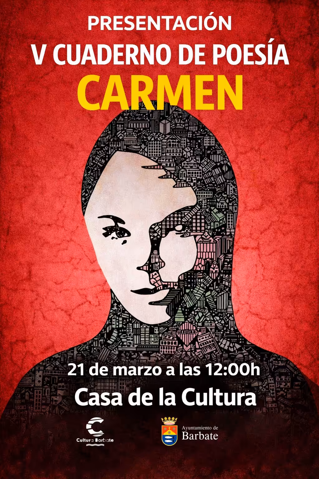 Barbate celebra el Día Internacional de la Poesía el 21 de marzo con la presentación del V Cuaderno de Poesía Carmen en la Casa de la Cultura.