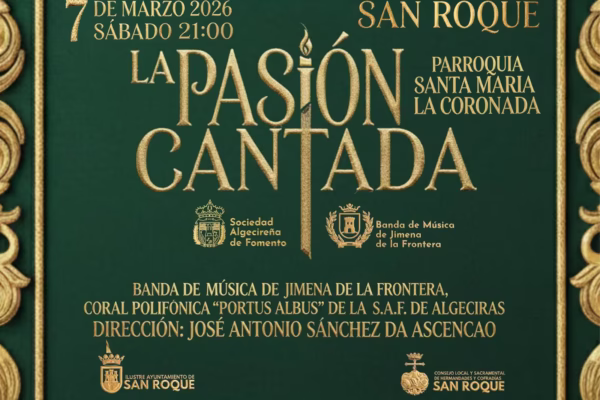 La parroquia Santa María La Coronada acoge el concierto sacro “La Pasión Cantada” el 7 de marzo con la Banda de Jimena y la Coral Portus Albus.