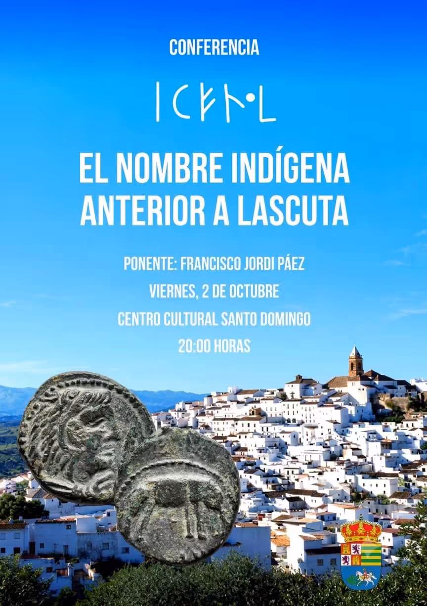 Alcalá de los Gazules acoge el 2 de octubre una ponencia de Francisco Jordi Páez sobre el nombre indígena anterior a Lascuta