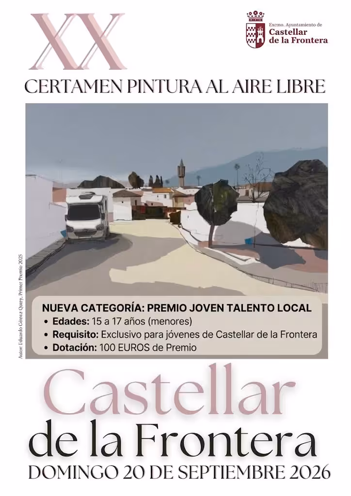 El Castillo de Castellar acoge el 20 de septiembre el XX Certamen de Pintura al Aire Libre, con 2.800 euros en premios.