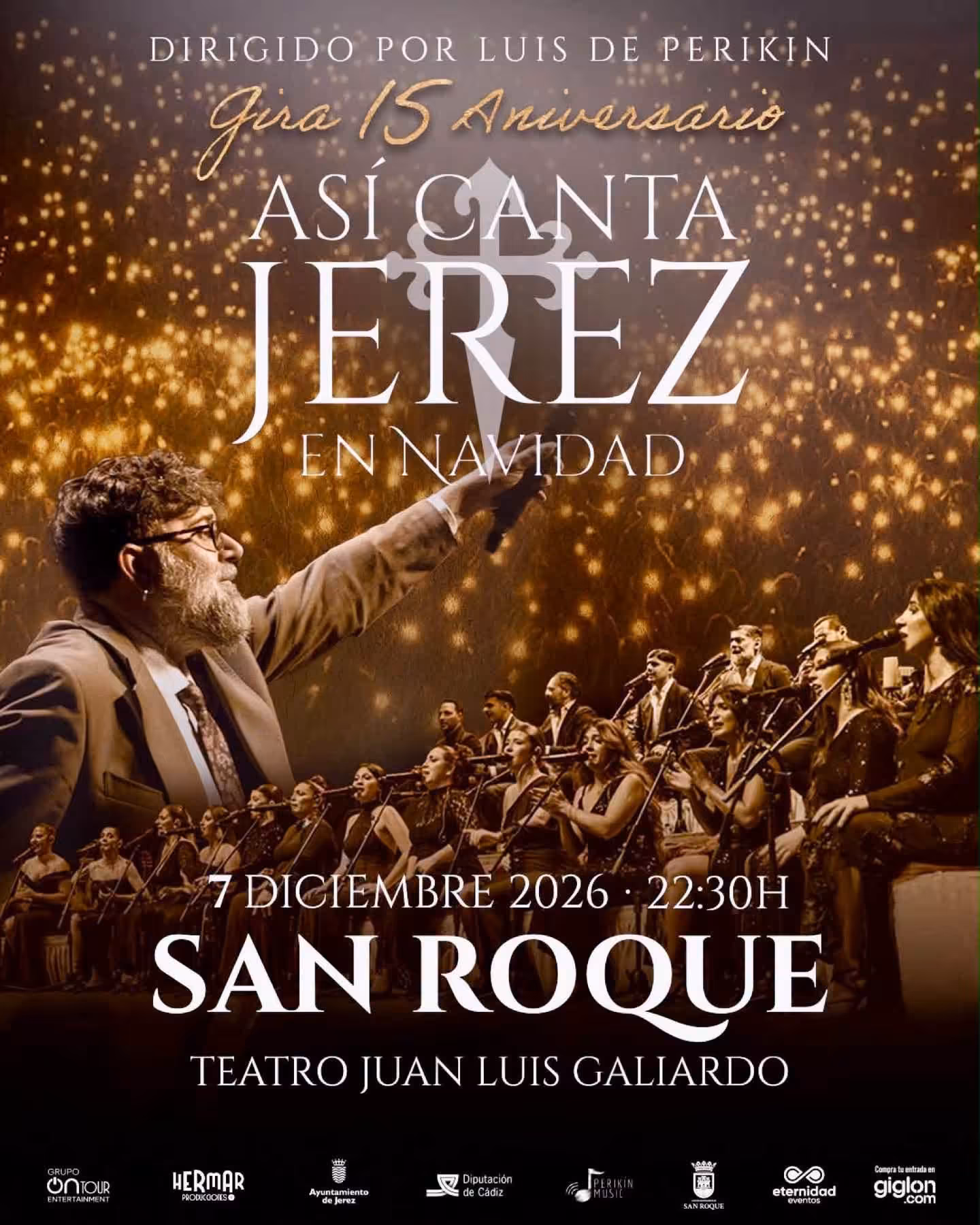 Así Canta Jerez en Navidad actuará en San Roque el 7 de diciembre. Zambomba flamenca con Luis de Perikín y entradas desde 35 euros.