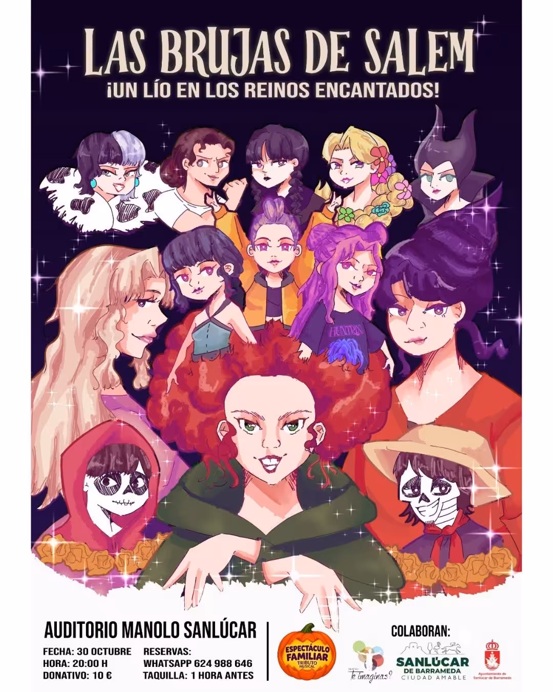 Las Brujas de Salem llega a Sanlúcar el 30 de octubre. Teatro familiar en el Auditorio Manolo Sanlúcar, a las 20:00 y por 10 euros.