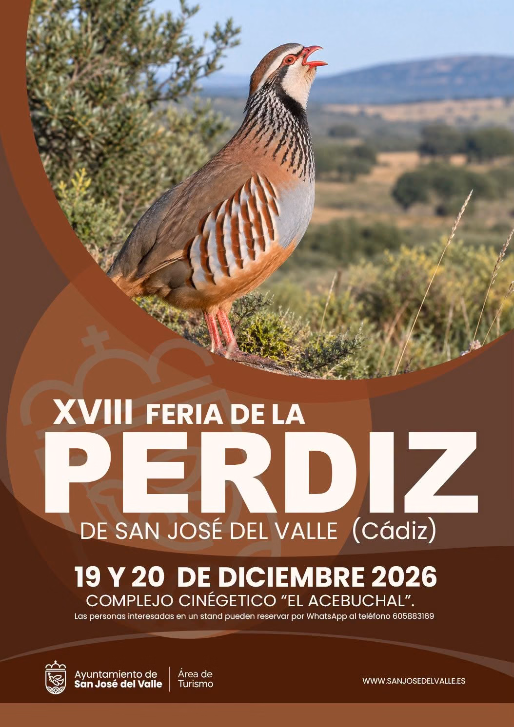 La XVIII Feria de la Perdiz se celebra el 19 y 20 de diciembre en San José del Valle. Consulta el lugar, cómo participar y las novedades.